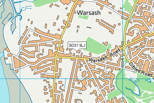 SO31 9LJ map - OS VectorMap District (Ordnance Survey)