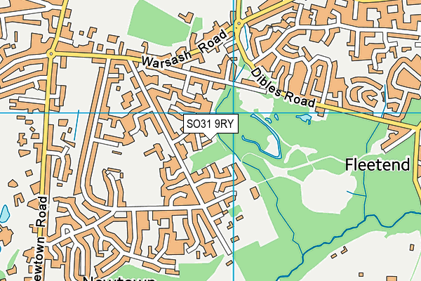 SO31 9RY map - OS VectorMap District (Ordnance Survey)