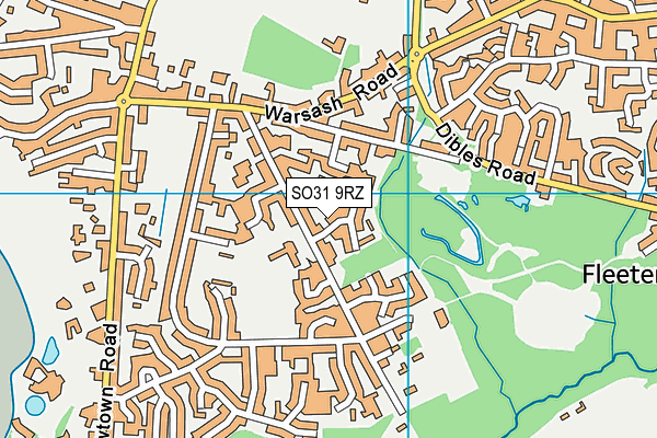 SO31 9RZ map - OS VectorMap District (Ordnance Survey)