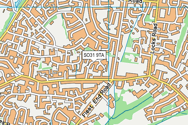 SO31 9TA map - OS VectorMap District (Ordnance Survey)