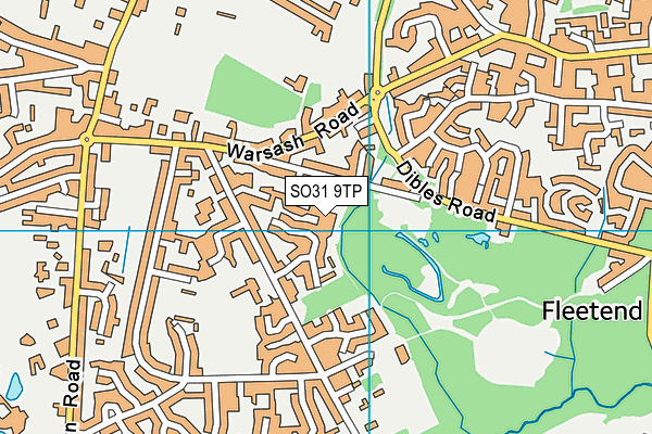 SO31 9TP map - OS VectorMap District (Ordnance Survey)