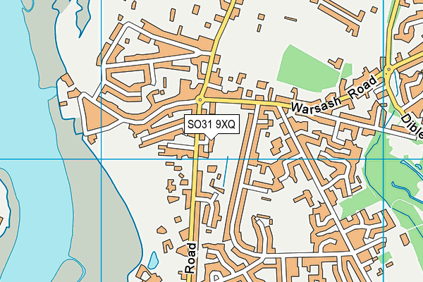 SO31 9XQ map - OS VectorMap District (Ordnance Survey)
