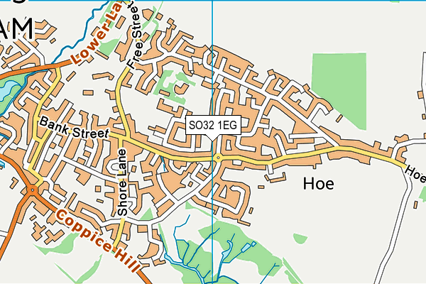 SO32 1EG map - OS VectorMap District (Ordnance Survey)