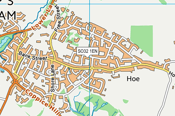 SO32 1EN map - OS VectorMap District (Ordnance Survey)