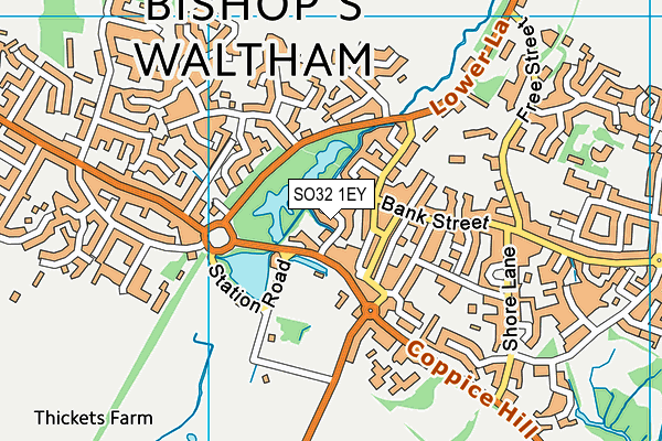 SO32 1EY map - OS VectorMap District (Ordnance Survey)