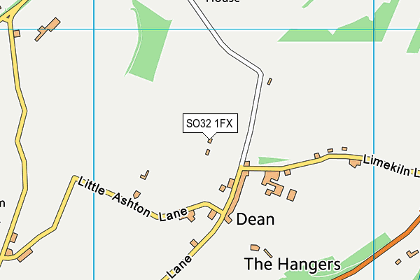 SO32 1FX map - OS VectorMap District (Ordnance Survey)