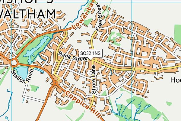 SO32 1NS map - OS VectorMap District (Ordnance Survey)