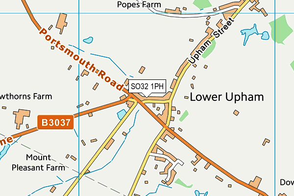 SO32 1PH map - OS VectorMap District (Ordnance Survey)