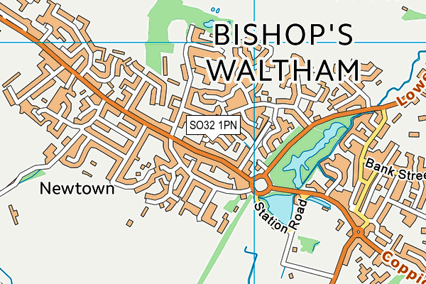 SO32 1PN map - OS VectorMap District (Ordnance Survey)