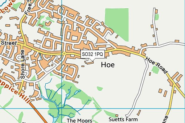 SO32 1PQ map - OS VectorMap District (Ordnance Survey)