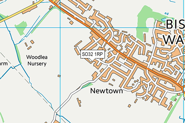 SO32 1RP map - OS VectorMap District (Ordnance Survey)