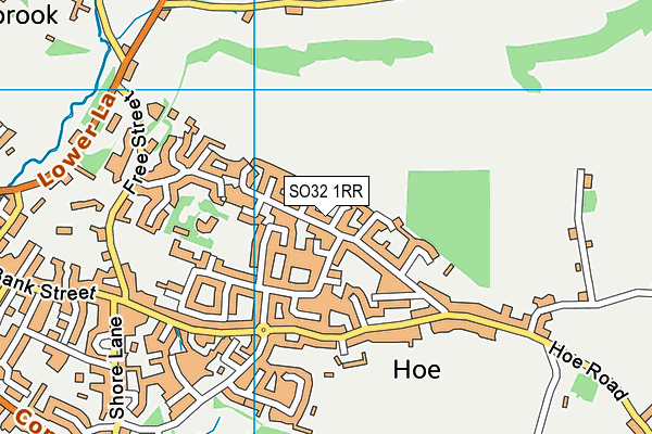 SO32 1RR map - OS VectorMap District (Ordnance Survey)