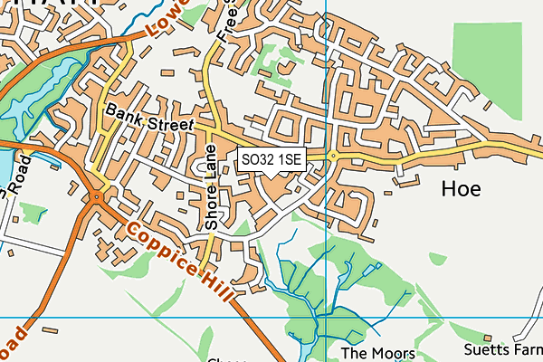 SO32 1SE map - OS VectorMap District (Ordnance Survey)