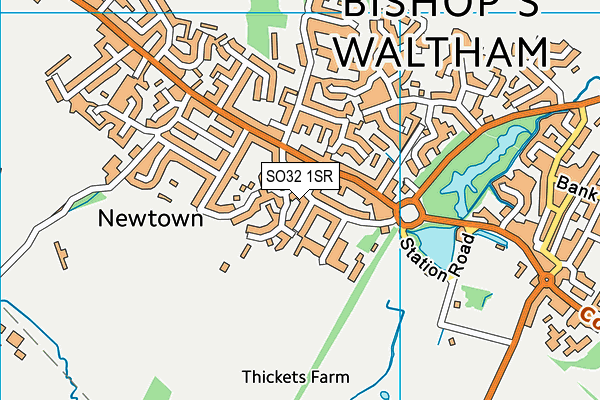 SO32 1SR map - OS VectorMap District (Ordnance Survey)