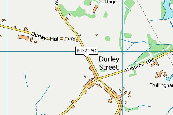 SO32 2AG map - OS VectorMap District (Ordnance Survey)