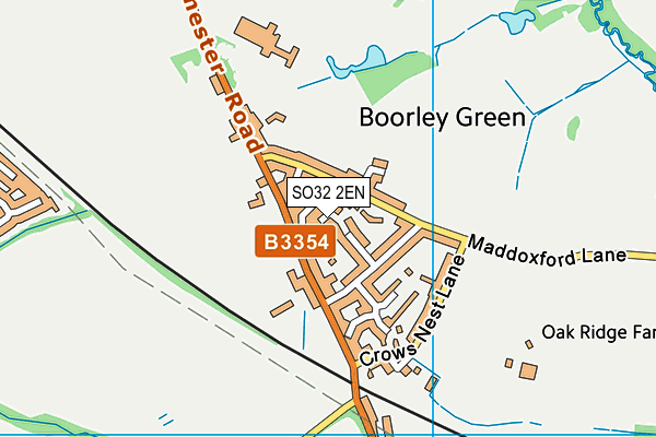 SO32 2EN map - OS VectorMap District (Ordnance Survey)