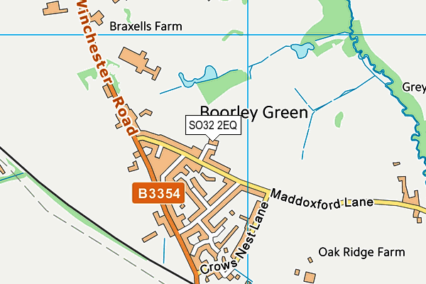 SO32 2EQ map - OS VectorMap District (Ordnance Survey)