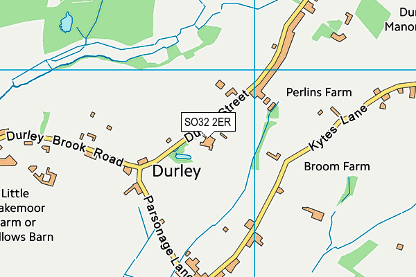 SO32 2ER map - OS VectorMap District (Ordnance Survey)