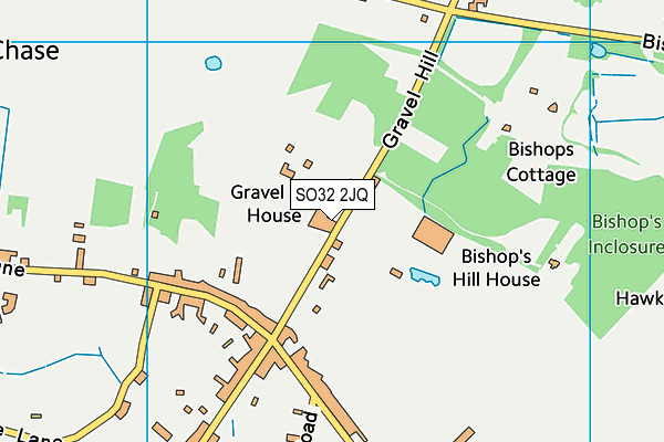 SO32 2JQ map - OS VectorMap District (Ordnance Survey)