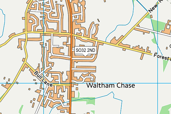 SO32 2ND map - OS VectorMap District (Ordnance Survey)