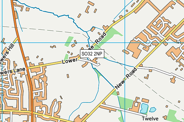 SO32 2NP map - OS VectorMap District (Ordnance Survey)