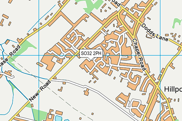 SO32 2PH map - OS VectorMap District (Ordnance Survey)