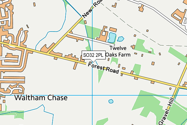 SO32 2PL map - OS VectorMap District (Ordnance Survey)