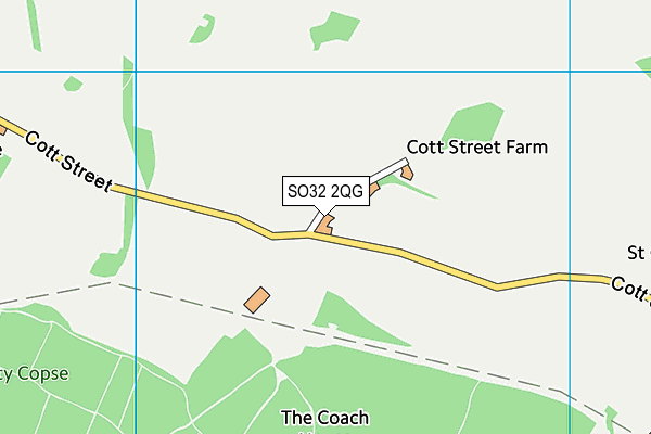 SO32 2QG map - OS VectorMap District (Ordnance Survey)