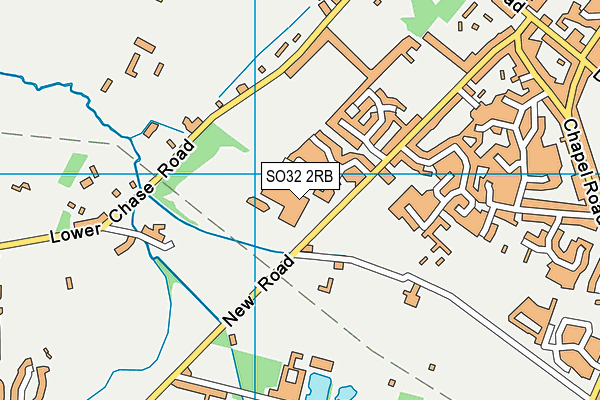SO32 2RB map - OS VectorMap District (Ordnance Survey)