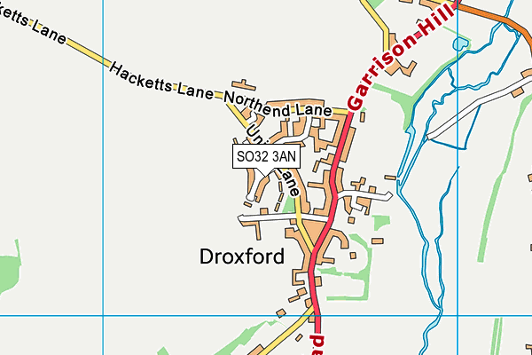 SO32 3AN map - OS VectorMap District (Ordnance Survey)