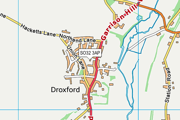 SO32 3AP map - OS VectorMap District (Ordnance Survey)