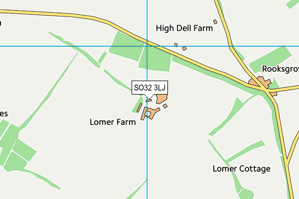 SO32 3LJ map - OS VectorMap District (Ordnance Survey)