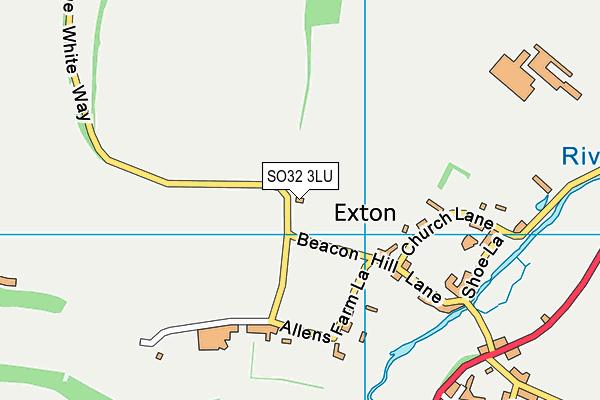 SO32 3LU map - OS VectorMap District (Ordnance Survey)