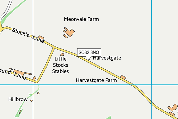 SO32 3NQ map - OS VectorMap District (Ordnance Survey)