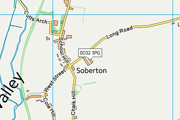 SO32 3PG map - OS VectorMap District (Ordnance Survey)