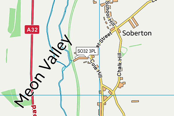 SO32 3PL map - OS VectorMap District (Ordnance Survey)