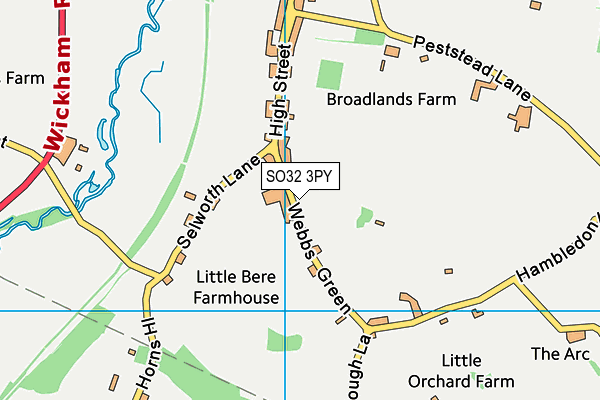 Map of WEBBS GREEN STABLES LIMITED at district scale