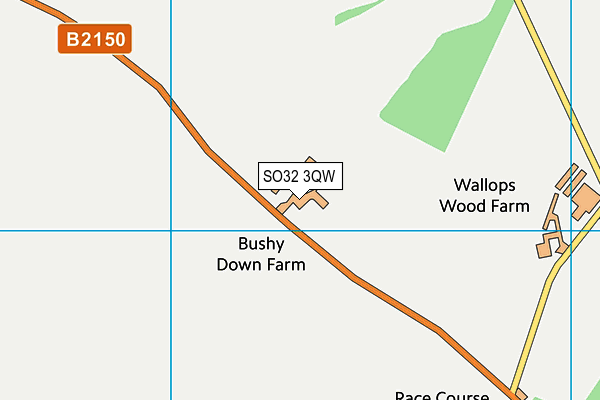 SO32 3QW map - OS VectorMap District (Ordnance Survey)