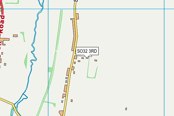 SO32 3RD map - OS VectorMap District (Ordnance Survey)