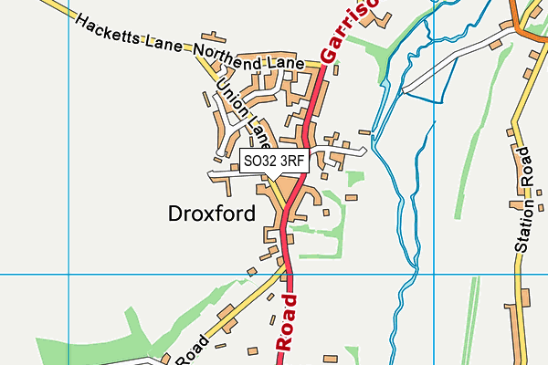 SO32 3RF map - OS VectorMap District (Ordnance Survey)