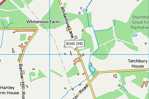 SO40 2HD map - OS VectorMap District (Ordnance Survey)