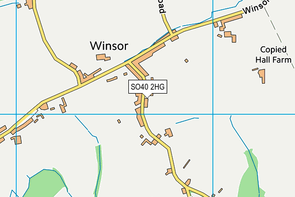 SO40 2HG map - OS VectorMap District (Ordnance Survey)