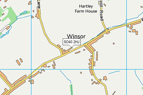 SO40 2HJ map - OS VectorMap District (Ordnance Survey)