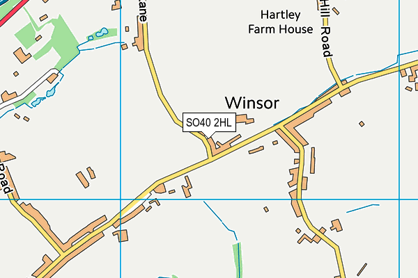 SO40 2HL map - OS VectorMap District (Ordnance Survey)