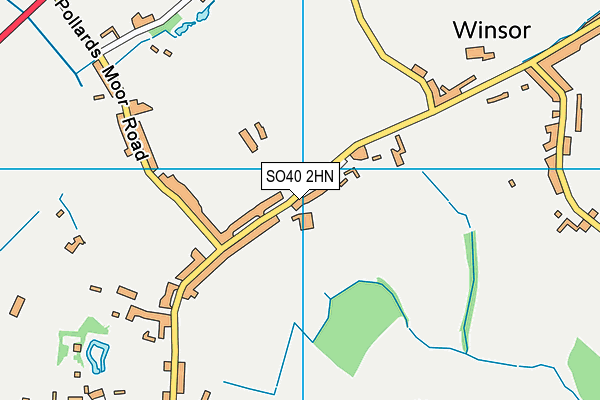 SO40 2HN map - OS VectorMap District (Ordnance Survey)