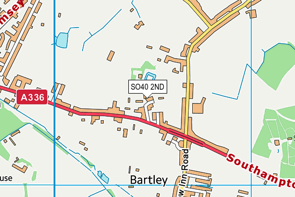 SO40 2ND map - OS VectorMap District (Ordnance Survey)