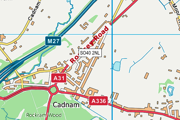 SO40 2NL map - OS VectorMap District (Ordnance Survey)