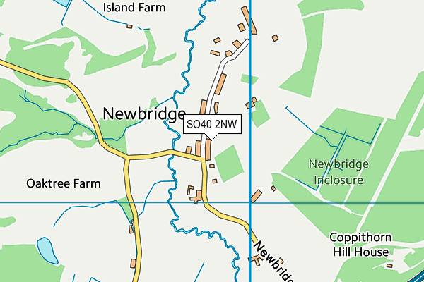 SO40 2NW map - OS VectorMap District (Ordnance Survey)