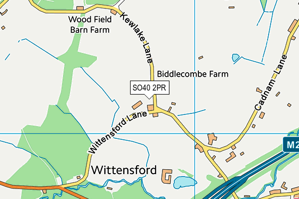 SO40 2PR map - OS VectorMap District (Ordnance Survey)