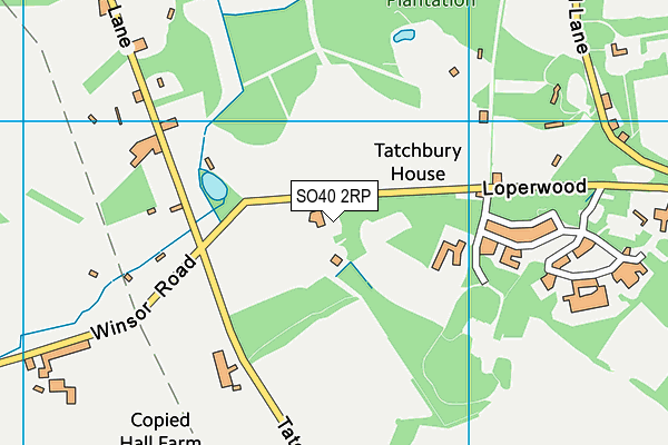 SO40 2RP map - OS VectorMap District (Ordnance Survey)